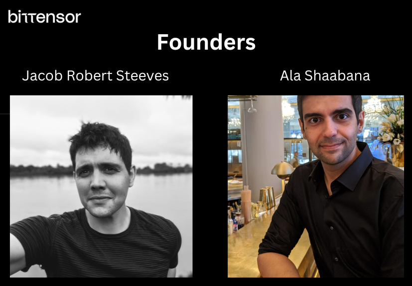 In this picture, you can see the founders of the Bittensour Foundation. On the left is Jacob Robert Steeves and on the right is Ala Shaabana.